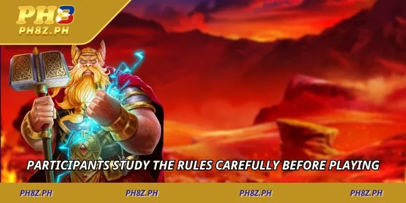 Participants study the rules carefully before playing.