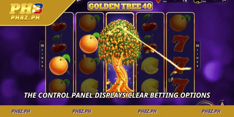 The control panel displays clear betting options