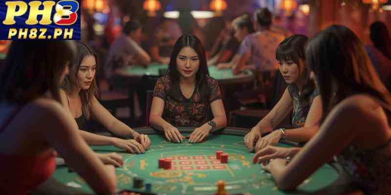Multiplayer pusoy online table with Filipino players