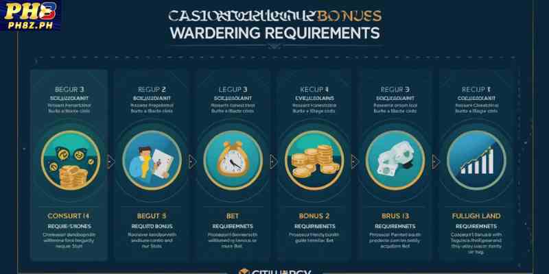      wagering requirements casino welcome bonus infographic